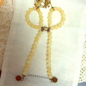 Anthropologie Bow Necklace by Lenora Dame